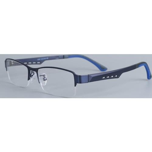 Cubojue Fashion Eyeglasses Frames Male Semi Rimless Glasses Men Spectacles for Prescription Receipt Reading Myopia Lens