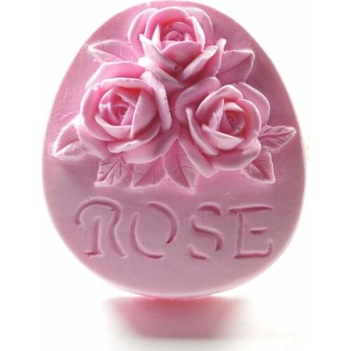 Rose Mould Craft Art Silicone 3D Soap Mold Craft Molds DIY Handmade Candle Molds S414