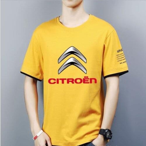 NEW Mens Short Sleeve race CITROEN motorcycle T-shirt Summer casual male solid colour Fashion HipHop Harajuku Men Clothe