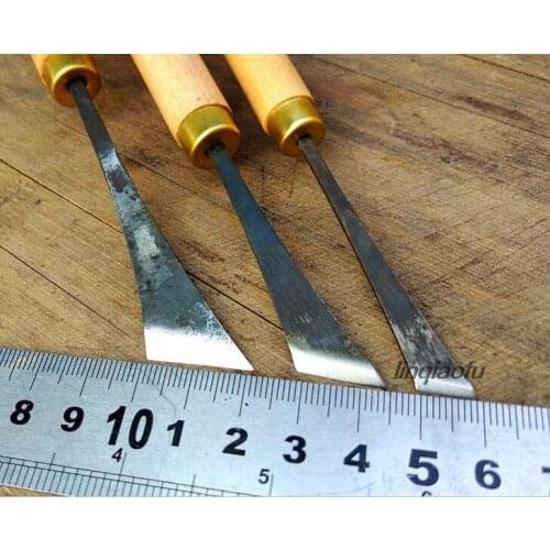 Woodworking carving tool, wood carving knife, grinding the handle with lightening oblique knife