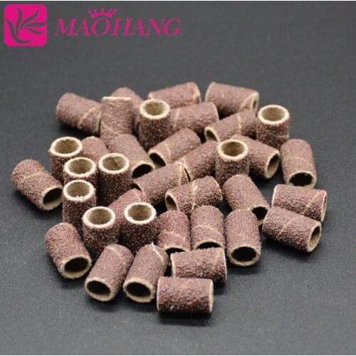 MAOHANG 100PCS//LOT Nail Art Sanding Bands for Nail Electric Drill Manicure Pedicure Machine Nail Tools