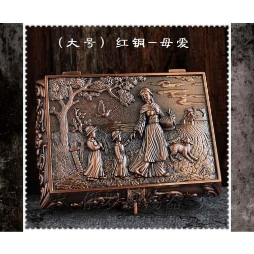 Free Shipping Fashion European Style Metal Jewelry box happy new year Gift jewelry box Z 001