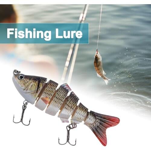 Fishing Lure 10cm 17g Fishing Lure 6 Segment Attractive Plastic Simulation Multi Jointed Hard Bait for Fishing Loves