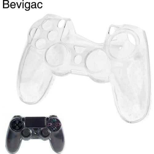 Bevigac Clear Hard Case Protective Cover Shell Skin for Sony Playstation 4 PS4 Play Station 4 Game Controller Gamepad Joypad