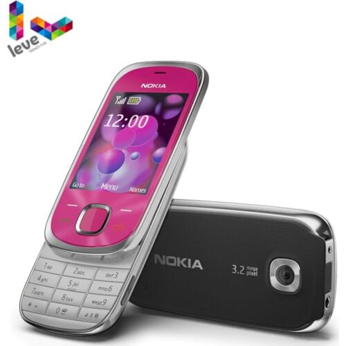 Used Nokia 7230 Slide 3G Mobile Phone Support Hebrew&Russian&Arabic Keyboard Bluetooth FM JAVA MP3 Unlocked Cell Phone