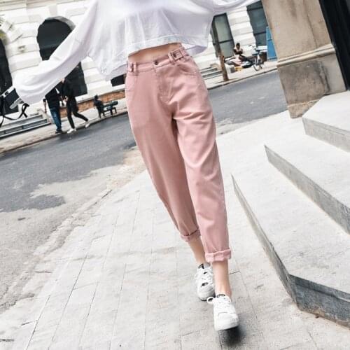 High waist Denim pants autumn high waist jeans woman Jeans pants womens loose harem pants boyfriend jeans for women trousers