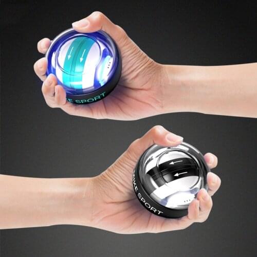 Self-start LED Wrist ball Trainer Relax Gyroscope Ball Muscle Power Ball Gyro Arm Exerciser Hand Grips Fitness Equipments