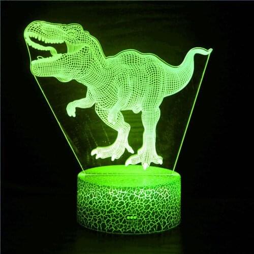 Dinosaur Series 16 Color 3D LED Night light Lamp Remote Control Table Lamps Toys Gift For kid Home Decoration usb 3D Night Light