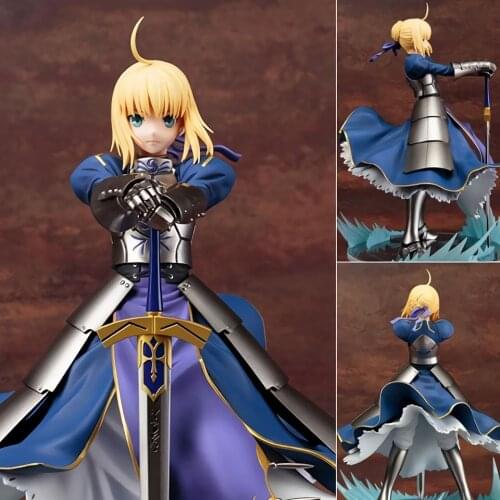 Tronzo 26cm Fate Grand Order FGO Saber Arturia Pendragon Arutoria Knight King PVC Action Figure Model Doll Toys For Christmas
