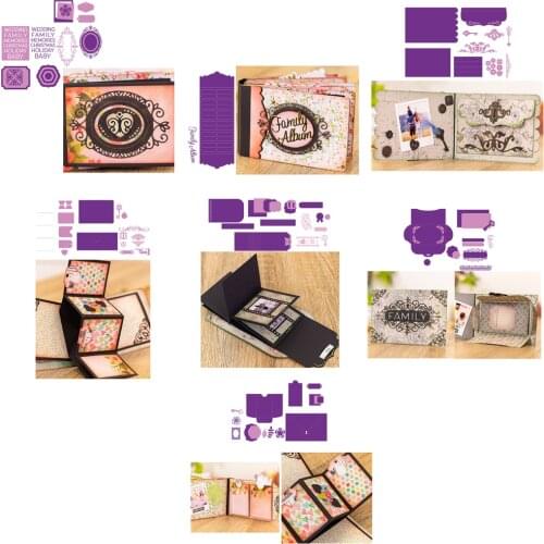 Creative Foldable Brochure Make Page Turning Cheaper Metal Cutting Dies For DIY Scrapbooking Paper Cards Crafts Dies New 2019