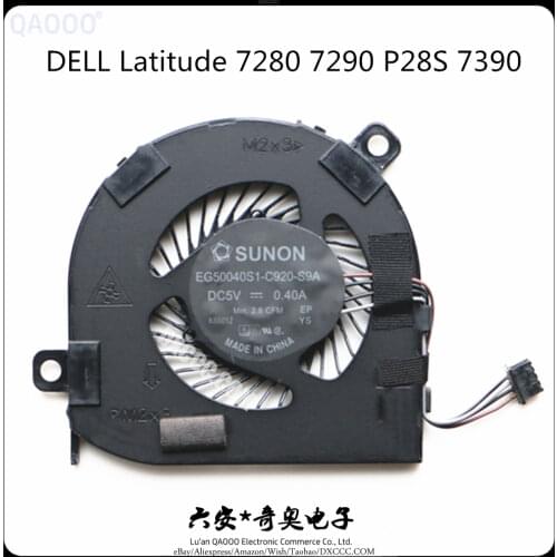 QAOOO Cpu Fan For Dell Latitude E7280 7390 CPU Cooling Fan