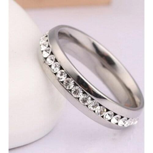 Ladies Ring Colorful Glamour Fashion Shiny Mini Zircon Fashion Creative Closed Metal Ring Colorful Wedding Decoration Set Party