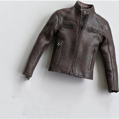 1/6 Scale PU Retro Style Motorcycle Leather Male Jacket Coat Clothes Clothing for 12 inch Action Figures Doll Toys Accessories