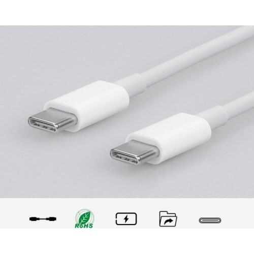 1m 3A Type-C Male to Male PD Fast Charging Cable Charge Cord for Mobile Phone