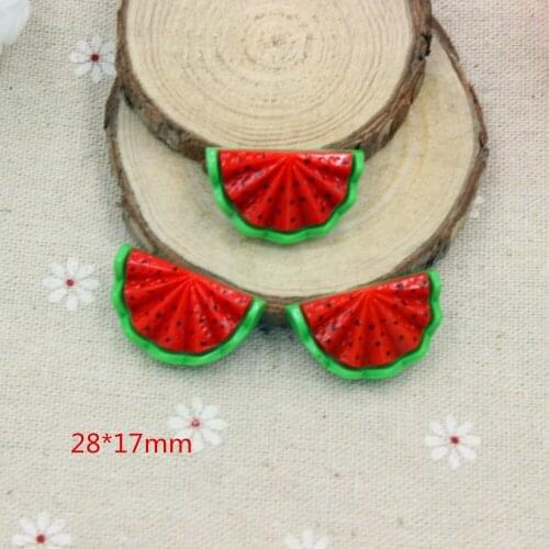 15pcs/lot mix colors resin fruit in solid color for kids hair phonecase DIY resin cabochons accessories