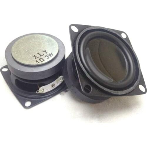 SOTAMIA 2Pcs 52mm Portable Full Range Speaker Driver 4 Ohm 3W Sound Mini Speaker PU Side Multimedia Loudspeaker DIY Home Theater