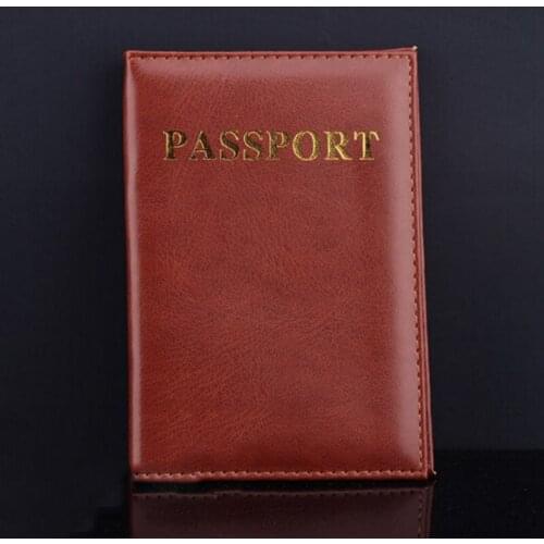 4 Colors 1pcs Fashion Passport Cover PU Leather ID Holders Documents Bag Casual Travel Passport Holder Card Case