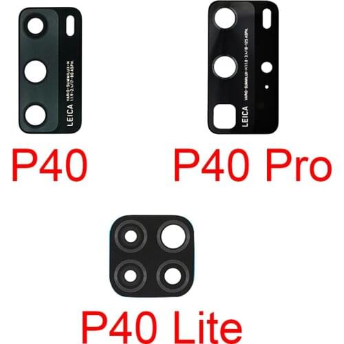 2 pcs/lot For Huawei P40 Pro P40 Lite Rear Camera Lens Replacement P20 Lite P30 P40 P30Lite P20 Pro Rear Back Camera Glass Lens