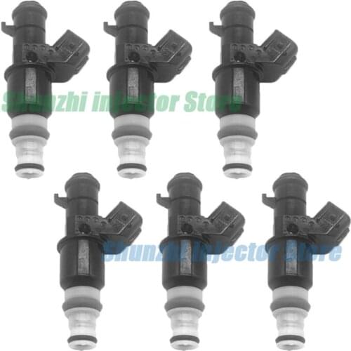 6pcs Fuel Injector Nozzle For 2003-2007 Honda CRV 2.0L 2.4L OEM:16450-RAA-A01 16450RAAA01 16450 RAA A01