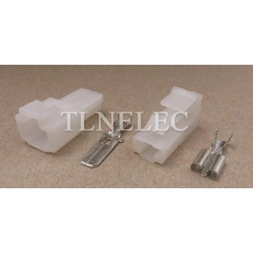 6070-1481 6070-1471 1 Pin Way White Plastic Male and Female Unsealed Cable Wiring Plug Connector