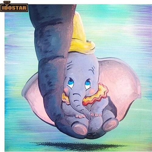5D Diy Diamond Painting Cute baby elephant Cross Stitch Rhinestone Diamond Embroidery Patchwork Mosaic Kit art wall Decor