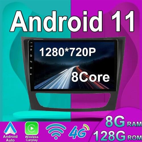 Carplay 6+128G Android 11 9" CAR For Mercedes Benz E Class S211 W211 CLS Class C219 2002 - 2010 Car Radio Multimedia Video GPS
