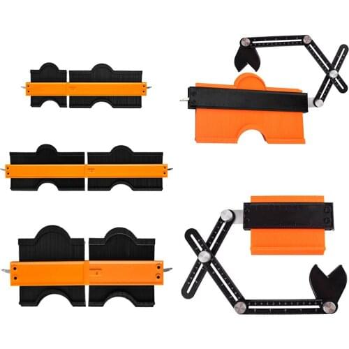 Measuring Range 0-250mm Splicing Profile Gauge Contour Gauge Contour Reproduction Gauge with Lock Woodworking Tracing