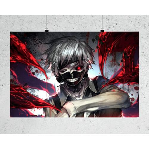 H195 Tokyo Ghoul Manga Series Sui Ishida Wall Sticker Silk Poster Art Home Decoration