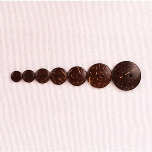 2 Holes Round Natural Coconut Buttons Sewing Accessories Scrapbooking Big Mix Baby Clothes Children Cardigan 20/50pcs 20/25/30mm