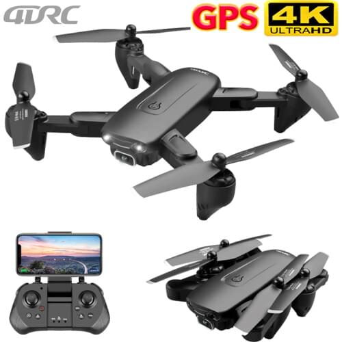 4DRC F6 GPS Drone With Camera 5G RC Quadcopter Drones HD 4K WIFI FPV Foldable Off-Point Flying Photos Video Dron Helicopter Toy