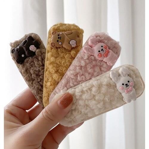 Cute Cartoon Hair Pins For Children Baby Girls Hair Accessories Lovely Hair Ring Head Rope Barrettes Hair Clips Headdress