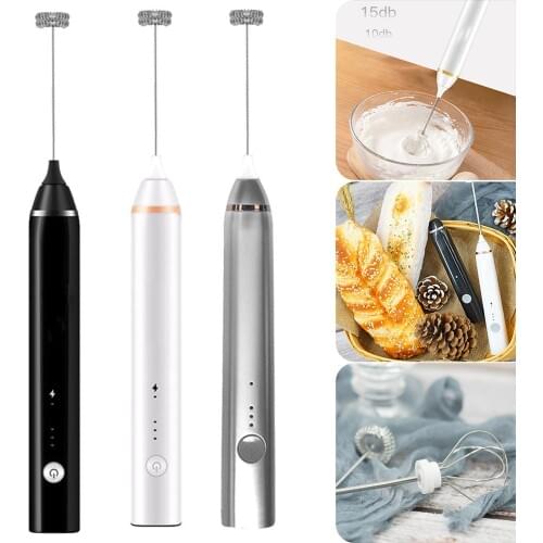 Mini Handheld Electric Mixture Egg 3 Speed Home Kitchen Mixer USB Rechargeable Daily Useful Tools food blender Milk Frother