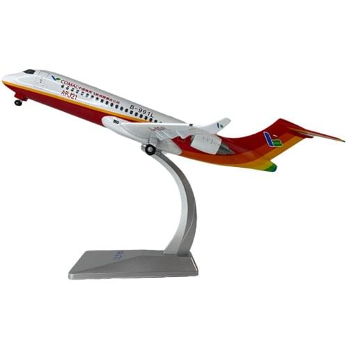 1/100 Scale Alloy Aircraft ARJ21 COMAC Chinese Airplane Model Toys Children Kids Gift for Collection