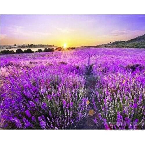 Kexinzu Full 5D DIY Square/Round Drill Diamond Painting "Flower Scenery" 3d Diamond Embroidery Cross Stitch Decor Gift Ke069