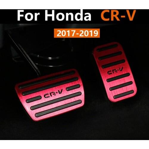 Aluminum alloy Car Styling Accelerator Gas Pedal Brake Pedal Cover Non Slip Pad AT For Honda CRV CR-V 2017 2018-2020 Accessories