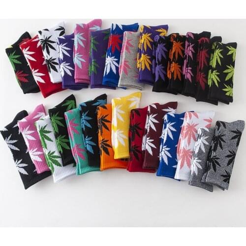 Winter high Quality Harajuku chaussette Style Weed Socks For Women Mens Cotton Hip Hop Socks Man Meias Mens Calcetines