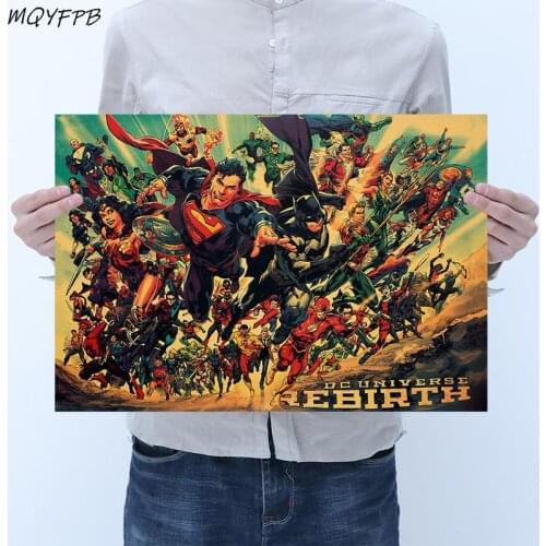 Clown Kraft Paper Movie Poster Wall Sticker Decorative Painting Household Products 50.5x3cm