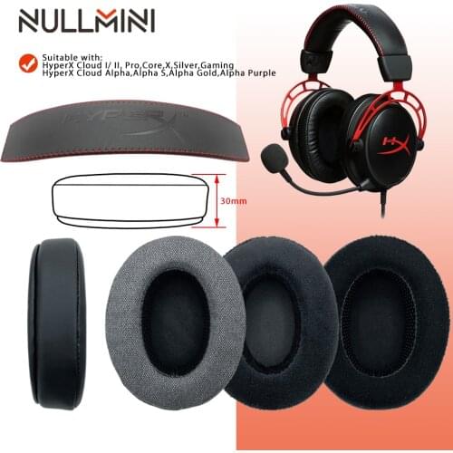 NullMini Replacement Earpads for HyperX Cloud I/ II, Cloud Core,Cloud Silver,Cloud Alpha,Cloud Pro,Cloud X,Cloud Gaming Headset