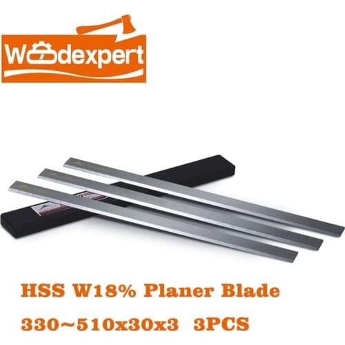 HSS Planer Blade Knife W18%for Jointer Thickness&Surface Woodworking Planer/Wood Line Machine,Length 330mm-510mm/12.9-20Inchx30W