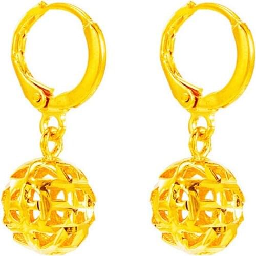 2020 fashion Circle Geometric Flower Huggie stud Earrings for Women Bohemian Round Dubai Statement Earring ball ear Jewelry gift