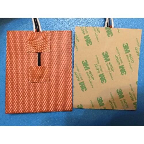 3D Printer Silicone Heater,Heatbed Industrial Heater600W 220V 380mm X 480mm ,w/ 3M PSA & NTC 100K Thermistor,Silicone Heater Pad