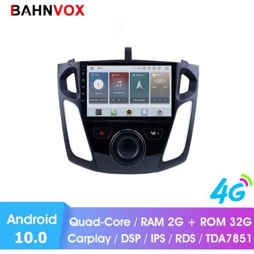 9" android 10.0 RAM2G car gps dvd player for ford focus 2012 2015 car radio multimedia navigation stereo head unit dsp