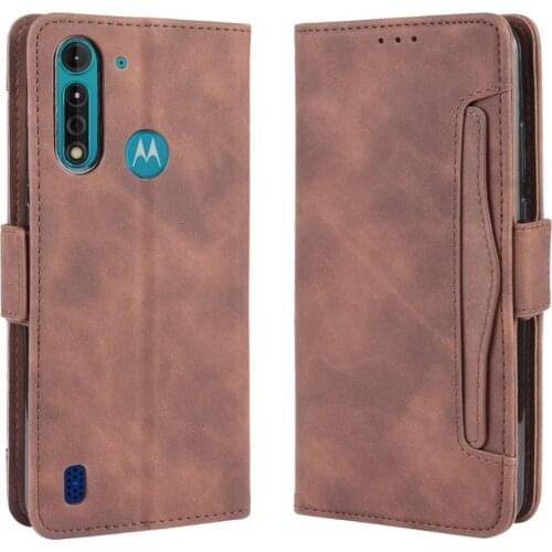 For Motorola Moto G8 Power Lite Case Premium Leather Wallet Leather Flip Multi-card slot Cover For Motorola G8 Power Lite Case