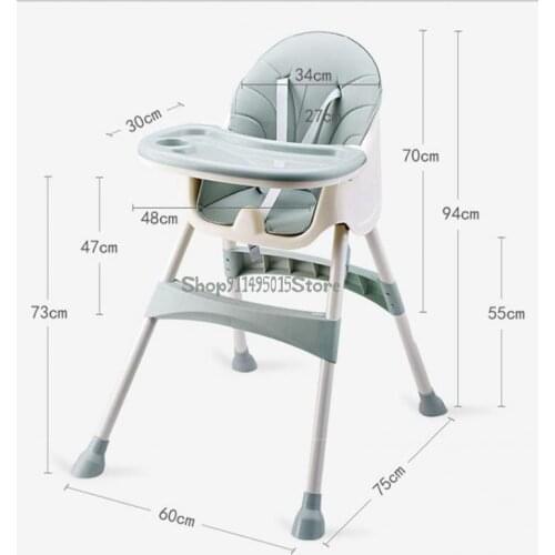 Baby Dining Chair Foldable Multifunctional Bb Learning Chair Dining Table Baby Eating Chair Childrens Dining Chair Portable