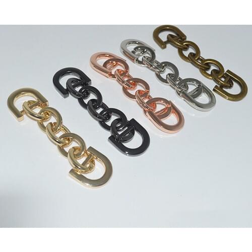DIY Handbag Metal Accessories Shoulder Strap Chain Link Decorative Buckle D-ring Bag Chain Strap Supplies
