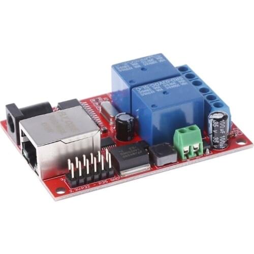 C1FB LAN Ethernet 2 Way Relay Board Delay Switch TCP/UDP Controller Module WEB Server Great Value