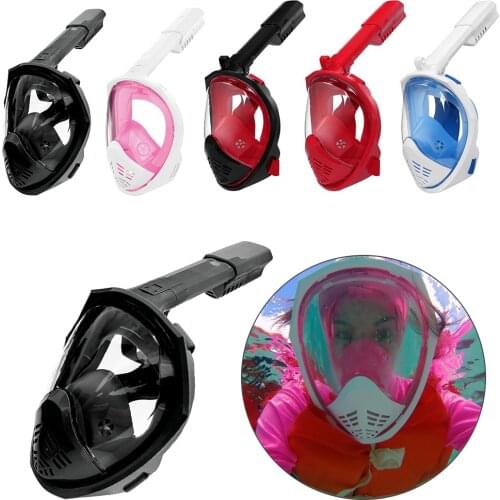Full Face Diving Mask Snorkeling Respiratory Underwater Scuba Anti Fog Safe Waterproof Swimming Mask For Adult Water Sport