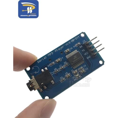 YX5300 UART TTL Serial Control MP3 Music Player Module Support MP3/WAV Micro SD/SDHC Card For Arduino/AVR/ARM/PIC 3.2-5.2V DC