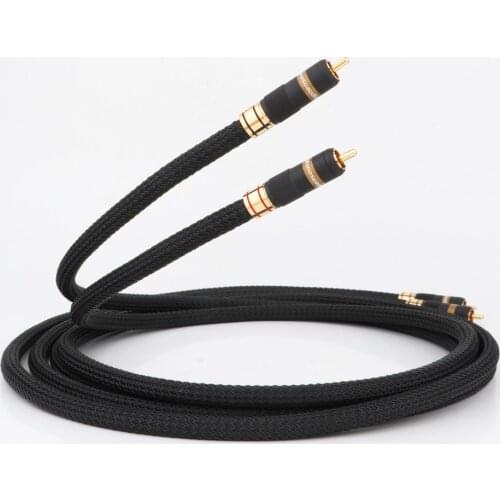 Monosaudio A202R 5N Multiple Oxyacid Pure copper+silver plated hybrid hifi interconect cable audio signal wire hi-end RCA cables