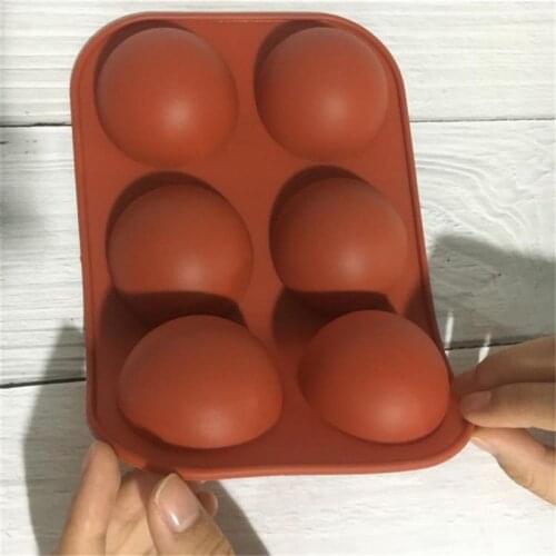 Silicone Cake Mold Half-ball Baking Mould Ice Cube Chocolate Jelly Candle DIY Silicone Tray Baking Tool Kitchen Accessories
